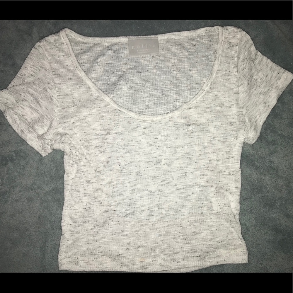 white crop top from pacsun